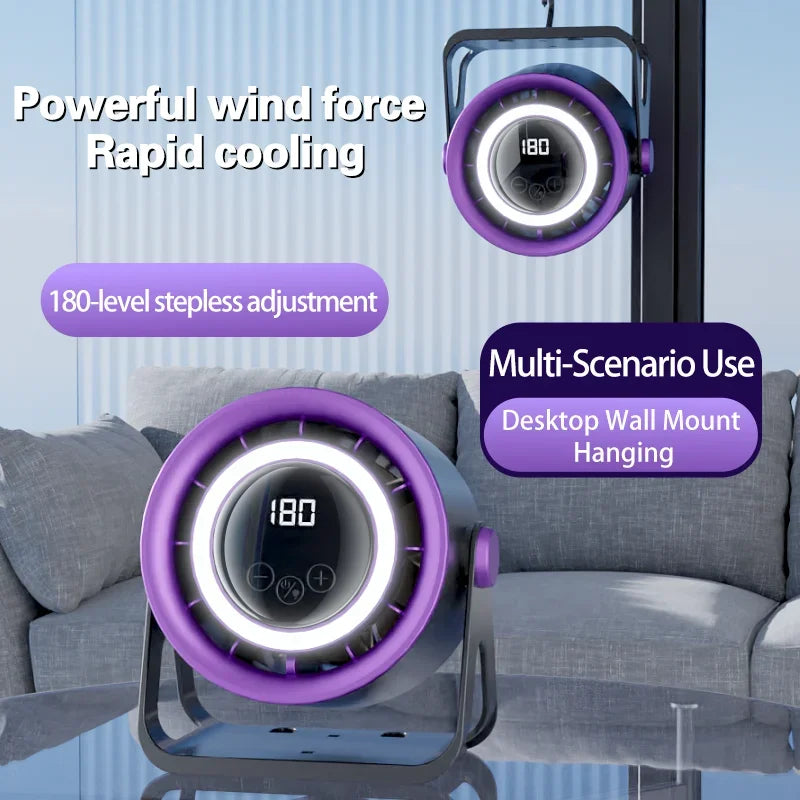 Portable Silent Desk Fan — 100 Speed